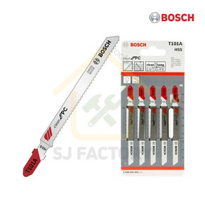 BOSCH 보쉬 특수용 아크릴용 직쏘날 T101A 5PCS 직소기날 폴리카보네이트 방풍유리, 5개