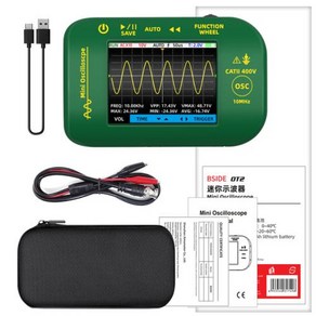 디지털 오실로스코프 인치 TFT 디스플레이 핸드헬드 오스코프 계량기 10Mhz 대역폭 48MSaS 샘플링 속도 데이터 DIY용 오실로스코프 오실로스코프파형 디지털오실로스코프 휴대용, 1개