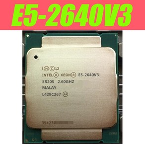 인텔 제온 E5 2640 V3 프로세서 SR205 X99 마더보드 2.6Ghz 8 코어 90W 소켓 LGA 2011-3 CPU, 한개옵션0