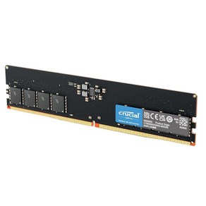 Cucial RAM 64GB 키트 2x32GB DDR5 4800MHz CL40 데스크탑 메모리 CT2K32G48C40U5, 1개, 4) 16GB - 4800MHz