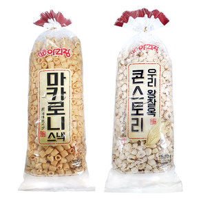 아리랑 마카로니스낵 300g1개+콘스토리 370g1개, 1세트, 370g