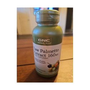 쏘팔메토 지앤씨 GNC 허벌 플러스 톱 팔메토 추출물 160mg 100 소프트젤 0824+ 204102, 1개, 100정