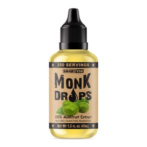 Monk Dops - 100% Monkfuit Liquid Sweetene Zeo Suga Wheat Glucose Syup Palm Oil Wate Glyc, 44.36ml, 1개