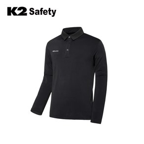 K2 Safety TS-F2201 동계 티셔츠 기모 긴팔 카라티 작업복 근무복 워크웨어