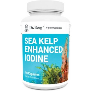 D. Beg Sea Kelp Enhanced Iodine - 200 mcg of Pemium Iodine - Seaweed Blend Includes Klamath Blue-, 90정, 1개