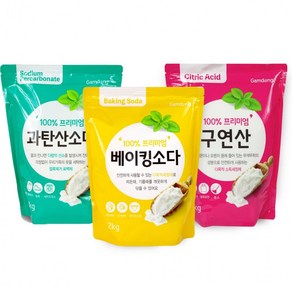 구연산 세트 베이킹 과탄산 + 천연세제 감동 총6kg 소다, 1개, 상세페이지 참조