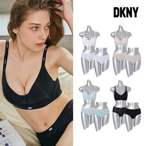 DKNY UNDERWEAR 시그니처 여성 브라팬티2종+세컨팬티1종 택일