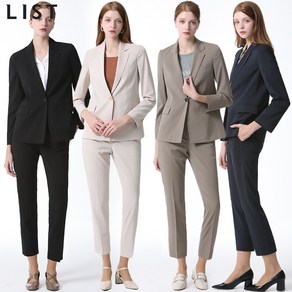 2SET [리스트(LIST)] 포멀 원버튼 재킷+슬림 팬츠 (택가격 376000원)