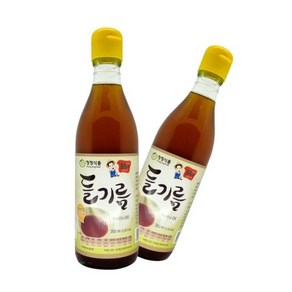 국산 들깨로 만든 통들깨 100% 들기름 350ml 청정식품, 2개