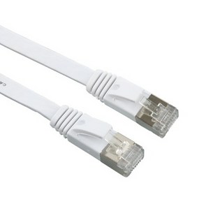 Coms 랜케이블 Cat7 플랫형 1M 랜선 LAN RJ45 NT856, 1개