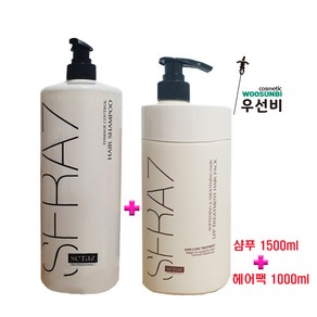 쎄라즈 데미지 컨트롤 헤어 샴푸1500ml + 쎄라즈 엘피피 LPP 헤어팩 1000ml, 2개, 1L