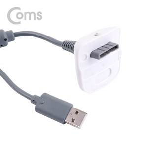 라이트컴 Coms ND492 XBOX 360 전용 무선 컨트롤러 USB 충전케이블 1.5M 그레이, 본상품선택, 1개