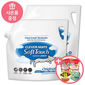 뉴 벤토나이트 고양이모래 소프트터치 오리지널 플러스(AK664) 6kg*2개, 가리비컵_1개, 6kg, 2개