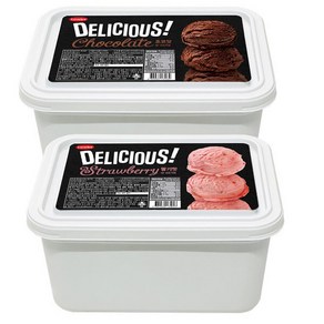 딜리셔스 5리터 초코 1개 + 딸기 1개, 1세트, 5L