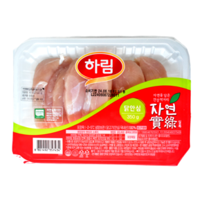 하림 자연실록 무항생제 닭 안심 350g, 1개