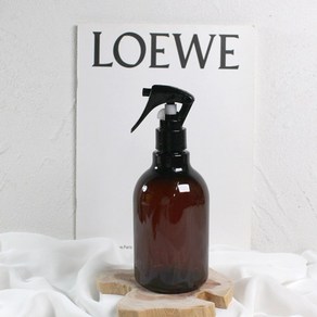 브라운 앰버 350ml 갈색 건 스프레이 용기 플라스틱 룸스프레이 향수 공병, 1개