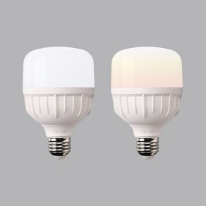 T 벌브 LED W 모음 20W 30W 40W 50W E26 E39 주광 전구 크림벌브 T램프, 전구색(노란빛), 1개