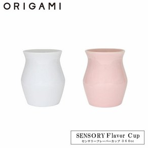 일본 오리가미 센서리 플레이버 컵 360cc ORIGAMI 커피 머그, 화이트 (78761977), 1개