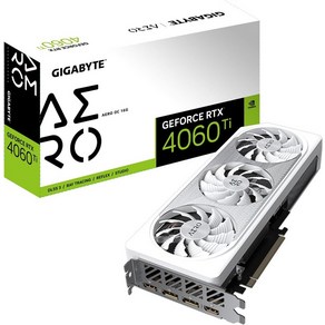 고사양 GIGABYTE GeFoce RTX 4060 Ti AERO OC 16G 그래픽 카드 3X WINDFORCE 팬 16GB 128비트 GDDR6 GV-N406TAERO OC-