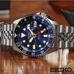 삼정시계 정품 세이코 SEIKO 5 스포츠 GMT 오토매틱 메탈시계 SSK003K1