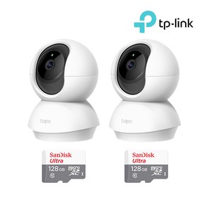 티피링크 Tapo TC71+128GB SD카드 2팩 가정용 CCTV 2세트 홈캠 세트, 1개