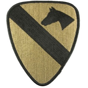 미 제 1 기병사단 패치 Army Patch 1st Cavalry OCP 패치 부대마크 와펜 패치 미군군복 오바로크