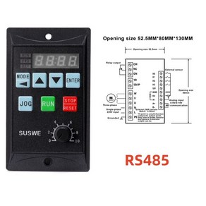 주파수변환기 헤르츠 50hz 60hz RS485 220V/110V 750W 단상 Inp VFD 주파수 변환기 추가 3 상 모터 드라이