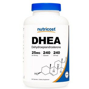 Nuticost DHEA 25mg 캡슐, 240정, 1개, 240 Count (Pack of 1)