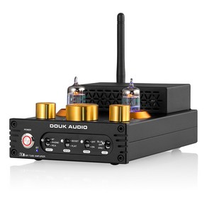 Douk Audio X1 160W+160W GE5654 진공관 앰프 턴테이블용 MM 포노 앰프 블루투스 5.0, 947