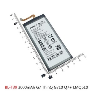 BL-T33 BL-T37 BL-T39 배터리 LG Q6 M700 Q Stylo4 Q710 G7 ThinQ G710 Q7 + LMQ610 휴대폰 배터리, 03 BL-T39, 1개