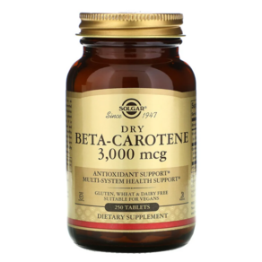 솔가 베타카로틴 카로티노이드 비타민A 3000mcg 250정, 1개