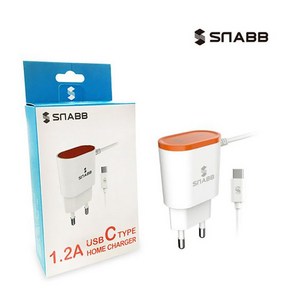 싸드 SNABB USB C타입 가정용 일체형 고속 충전기 1.2M, 1개