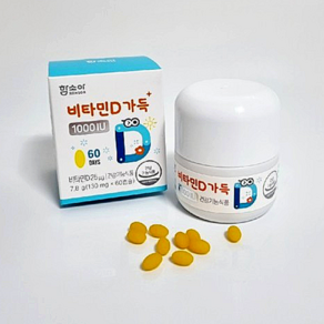 함소아 비타민D 가득 1000IU 130mg 60캡슐 1개 60일분