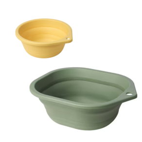 IKEA 페프리그 접이식대야 2종, 1세트, 노랑+카키