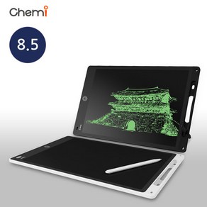 CHEMI 케미 LCD 전자노트 패드 부기노트 태블릿 낙서장 메모장, 캐미 전자노트패드 8.5인치 [화이트]