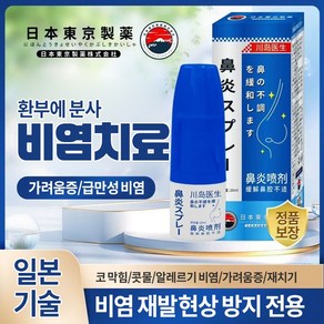 [국내배송]일본수입 비염스프레이  순수식물유래 0호르몬  쾌속효과  부비동염  코막힘  코 가려움  LZ001, 2개, 20ml