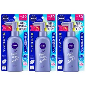 니베아 UV 슈퍼 워터젤 SPF50+++, 140g, 3개