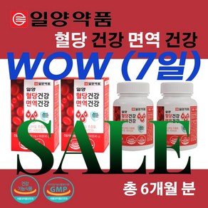 [공식] 일양 혈당건강 면역건강 바나바잎 코로솔산, 2개, 90정