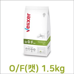 [국내정품]No 02 벨릭서 O/F(캣) 1.5kg 비만질환 체중관리 고양이 처방사료[매장], 1개