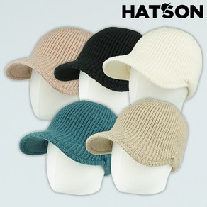 [햇츠온]H2-4104 HatsON 브랜드 남성 여성 겨울 방한 비니 챙 캡 귀달이 등산 골프 모자 AA