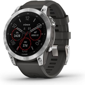 Garmin Fenix 7 Silver 흑연 터치스크린 멀티스포츠 GPS 스마트워치