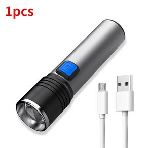 USB 충전식 줌 자외선 토치 5W 365nm UV 손전등 애완 동물 소변 고양이 돈 광석 전갈 감지 블랙 라이트, 1pc, 1개