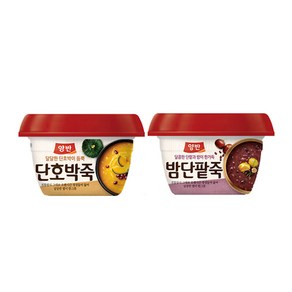 양반죽 밤단팥죽6개+호박죽6개, 12개, 288g