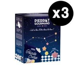 PIERROT GOURMAND 피에로 구르망 그레이트 베어 미니 별모양 젤리 사탕 3상자 36개 선물 프랑스, 3개, 1ml, 264g