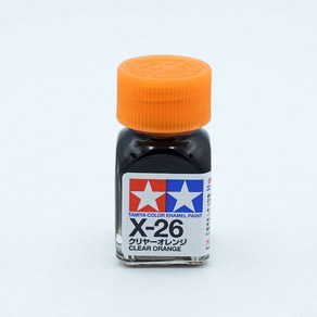 타미야 X26 클리어 오렌지 유광 10ml 에나멜도료 TAMIYA, 1개