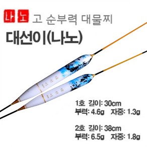 [찌이야기] 나노 대선이 -수초대물찌, 1호 30cm 부력 4.6g, 1개