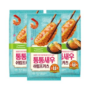 통통새우 쉬림프카츠, 330g, 3개