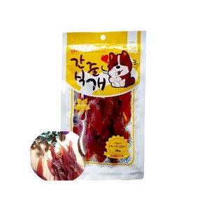 간식줄개 강아지간식 프리미엄 영양간식 신선한재료 오리살코기70g, 1개