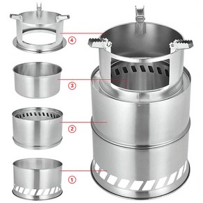 대형31cm 로켓 우드스토브 불멍 화롯대 화로 차박 캠핑