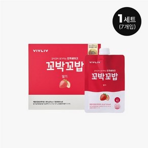 [VIVLIV] 비브리브 꼬박꼬밥 식사대용 딸기 맛 단백질 쉐이크 40g 7개입 1박스, 1개, 280g
